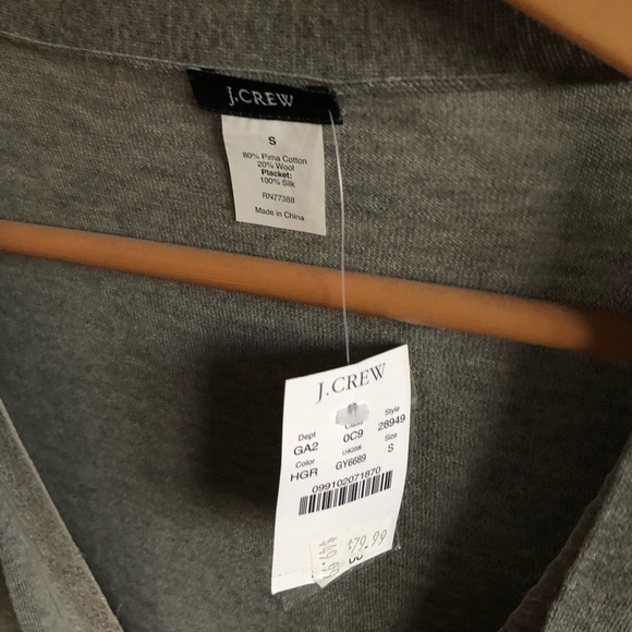 J Crew cardigan with sequin inset. NWT - Picture 2 of 2